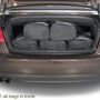 Reistassenset Audi A5 Cabriolet (8F7) 2009-2016 (Met de cabriokap open passen er 3 trolleytassen en 2 reistassen in de kofferruimte)