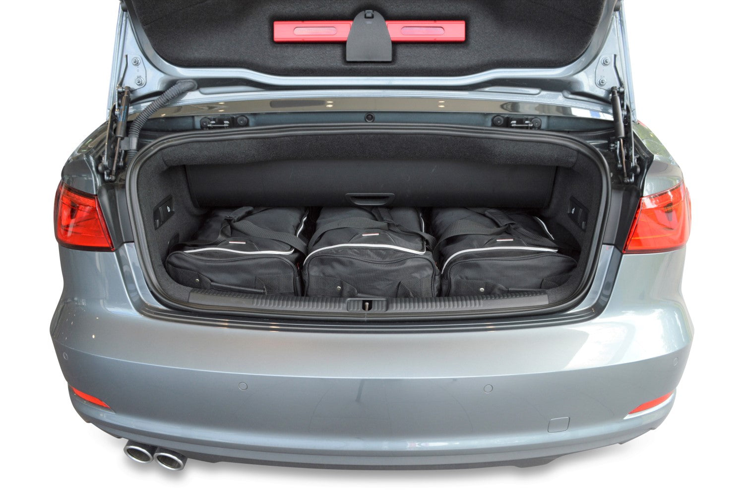 Reistassenset Audi A3 Cabriolet (8V) 2013-2020 (Zowel met de cabriokap open als dicht passen alle tassen in de kofferruimte)