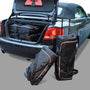 Reistassenset Audi A4 Cabriolet (B6) 2001-2004 (Met de cabriokap open passen er 3 trolleytassen en 1 reistas in de kofferruimte)