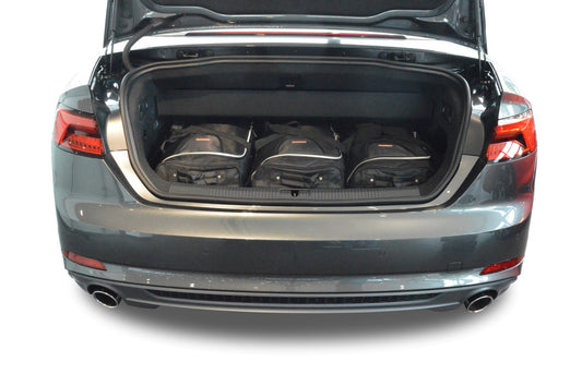 Reistassenset Audi A5 Cabriolet (F5) 2016-heden (Zowel met de cabriokap open als dicht passen alle tassen in de kofferruimte)