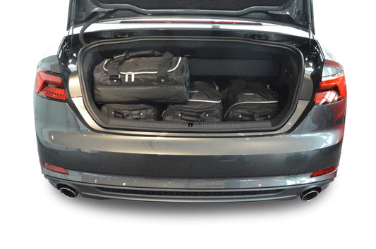 Reistassenset Audi A5 Cabriolet (F5) 2016-heden (Zowel met de cabriokap open als dicht passen alle tassen in de kofferruimte)
