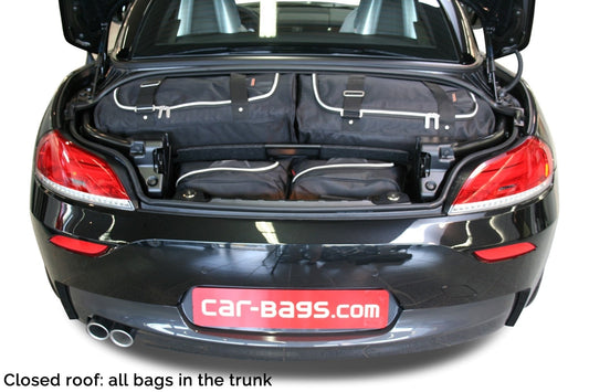 Reistassenset BMW Z4 (E89) 2009-2016 (Bij cabriodak open passen 2 trolleytassen in de kofferbak)