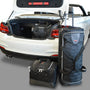 Reistassenset BMW 2 Serie Cabriolet (F23) 2014-2021 (1 trolleytas met expansierits. Zowel met de cabriokap open als dicht passen alle tassen in de kofferruimte)