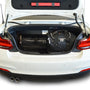 Reistassenset BMW 2 Serie Cabriolet (F23) 2014-2021 (1 trolleytas met expansierits. Zowel met de cabriokap open als dicht passen alle tassen in de kofferruimte)