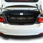 Reistassenset BMW 2 Serie Cabriolet (F23) 2014-2021 (1 trolleytas met expansierits. Zowel met de cabriokap open als dicht passen alle tassen in de kofferruimte)
