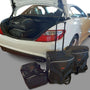 Reistassenset Mercedes SLK (R171) 2004-2010 (Met de cabriokap open passen er 2 trolleytassen en 1 reistas in de kofferruimte)