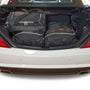 Reistassenset Mercedes SLK (R171) 2004-2010 (Met de cabriokap open passen er 2 trolleytassen en 1 reistas in de kofferruimte)