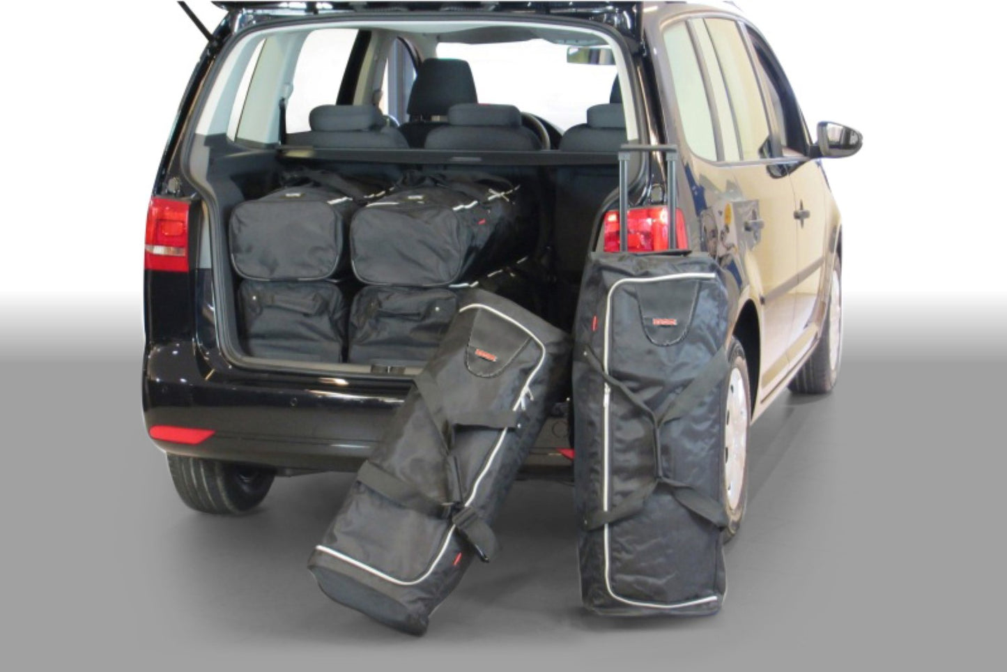 Reistassenset Volkswagen Touran (1T GP) 2003-2010 (5 zits en voor de 7-zitter met 3e zitrij neergeklapt)