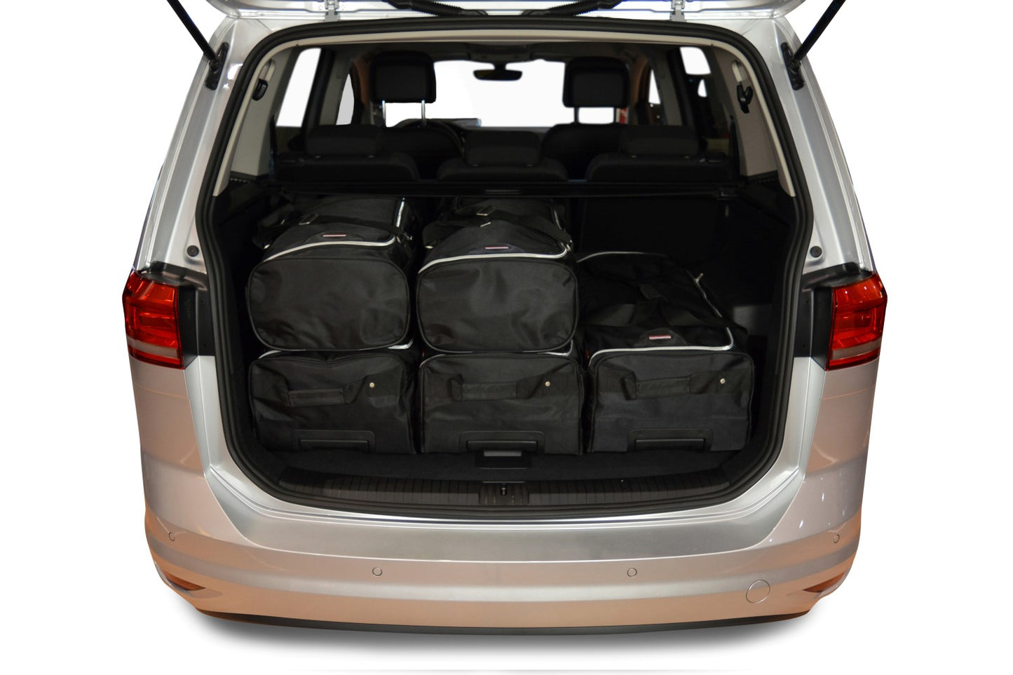 Reistassenset Volkswagen Touran (5T) 2015-heden (5 zits en voor de 7-zitter met 3e zitrij neergeklapt)