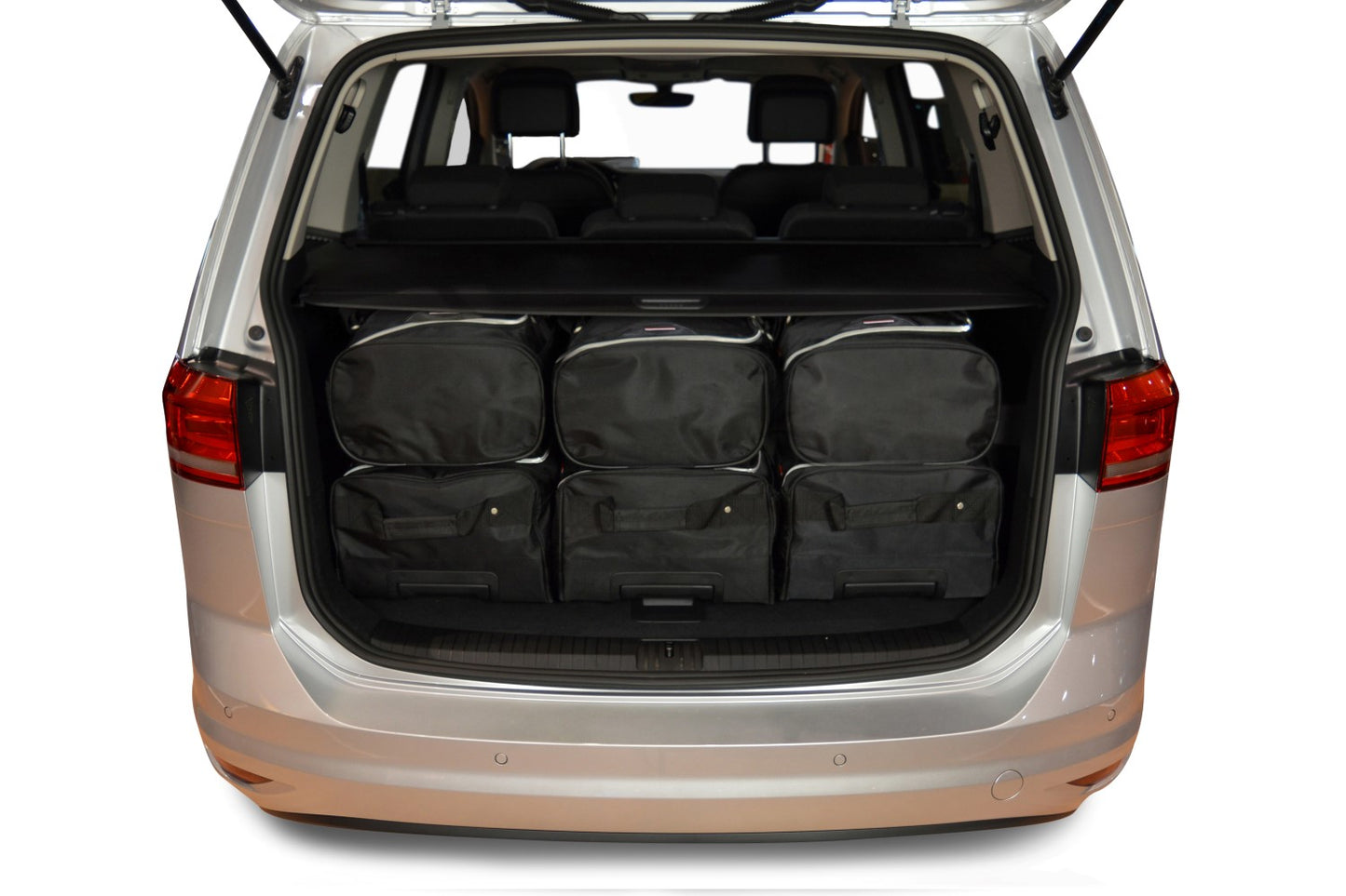 Reistassenset Volkswagen Touran (5T) 2015-heden (5 zits en voor de 7-zitter met 3e zitrij neergeklapt)
