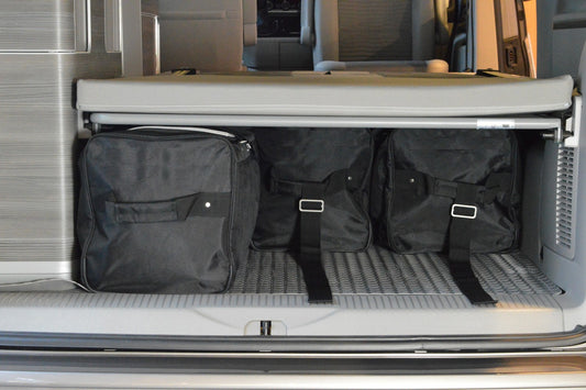 Kofferbak tas  Volkswagen California T6 - T6.1 2015-2024 (BxHxL= 31 x 35 x 65 cm; Met trekband om de tas onder het bed vandaan te trekken)