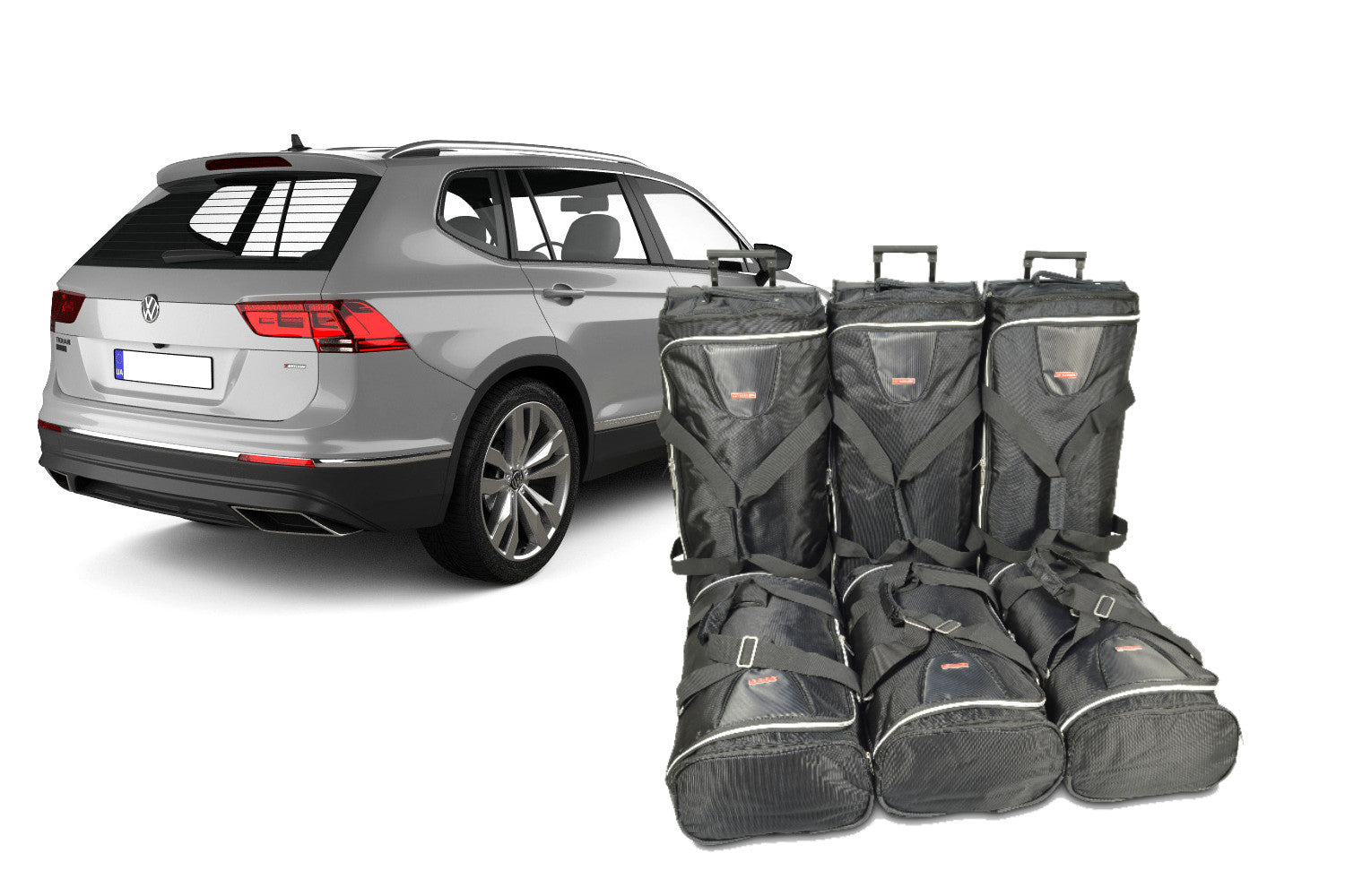 Reistassenset Volkswagen Tiguan Allspace 2017-heden (5-zits, laadvloer in onderste stand)