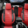 Stoelhoezenset Pro essentials rood-zwart (complete set)