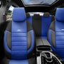 Stoelhoezenset Pro essentials blauw-zwart (complete set)