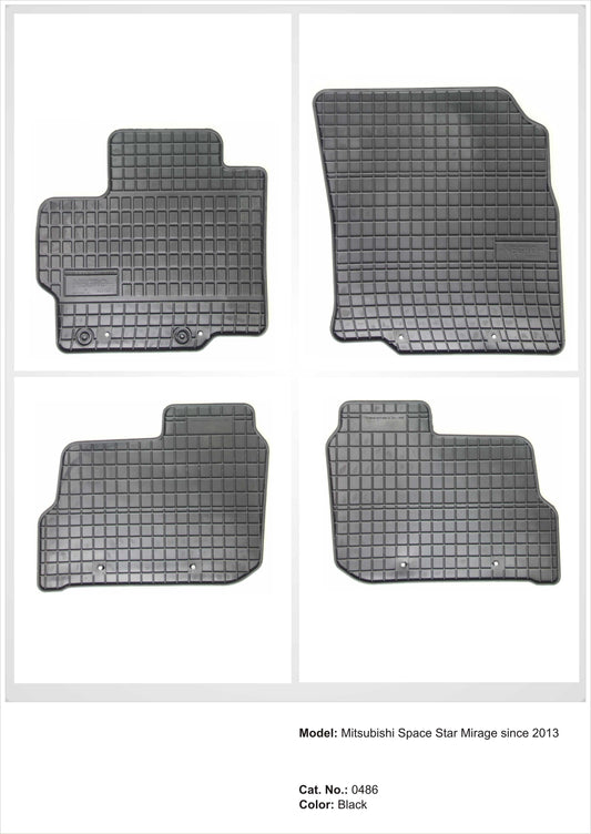Rubbermatten Mitsubishi Space Star hatchback (2013-2017) - Frogum
