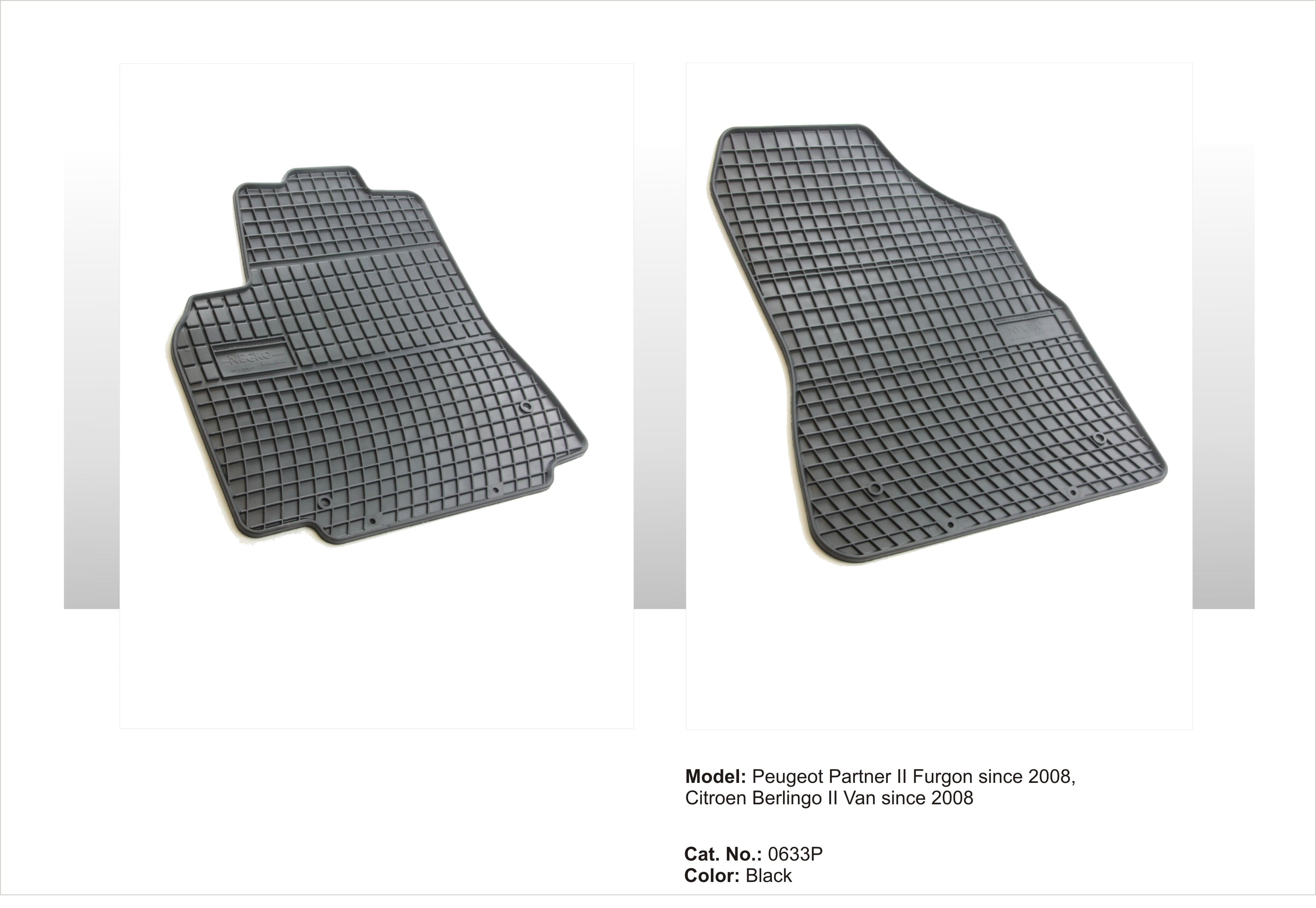 Rubbermatten Citroen Berlingo Bestelwagen (2008-2018) - Frogum