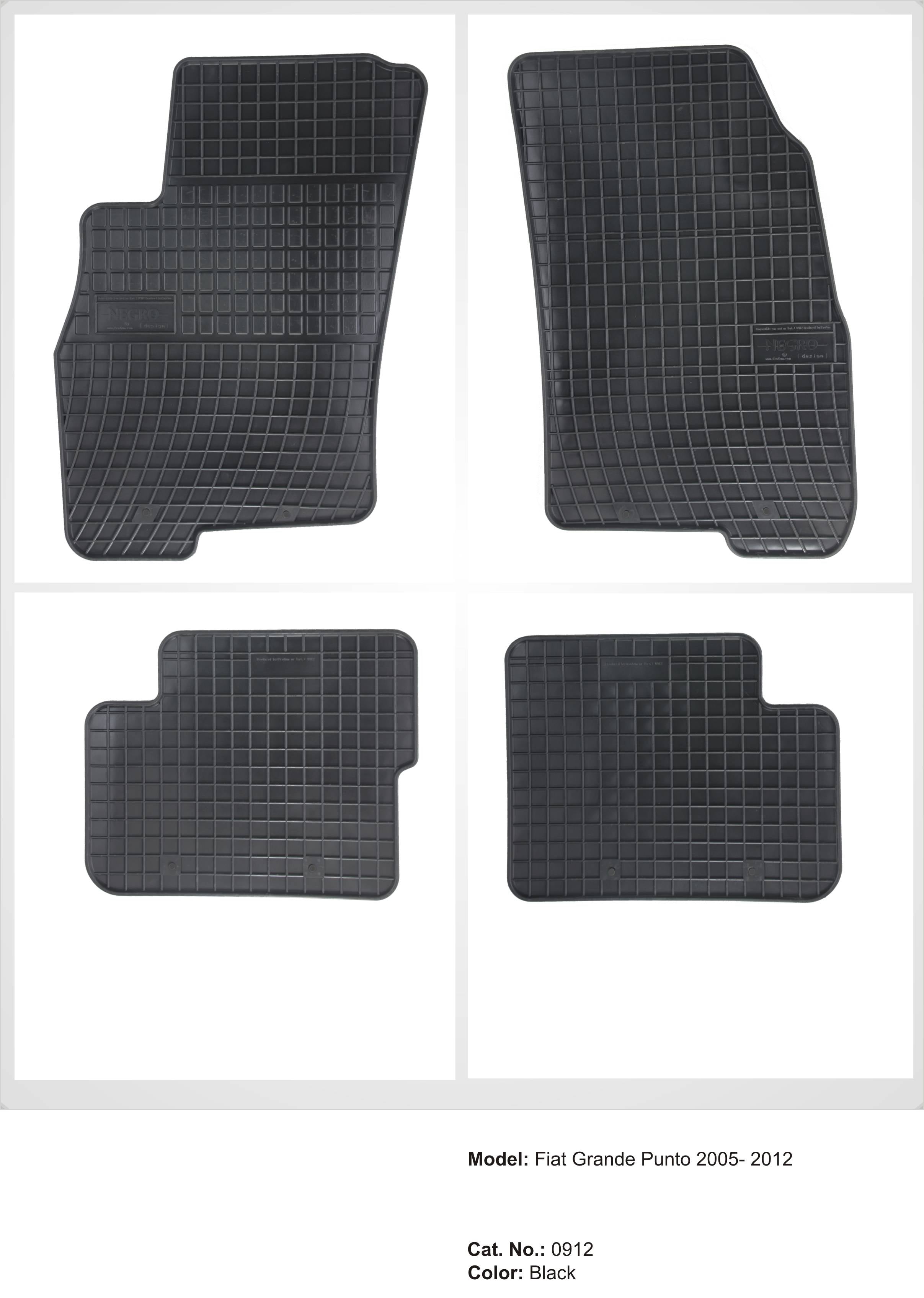 Rubbermatten Fiat Grande Punto hatchback (2006-2012) - Frogum