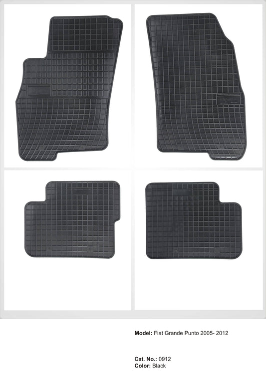 Rubbermatten Fiat Grande Punto hatchback (2006-2012) - Frogum
