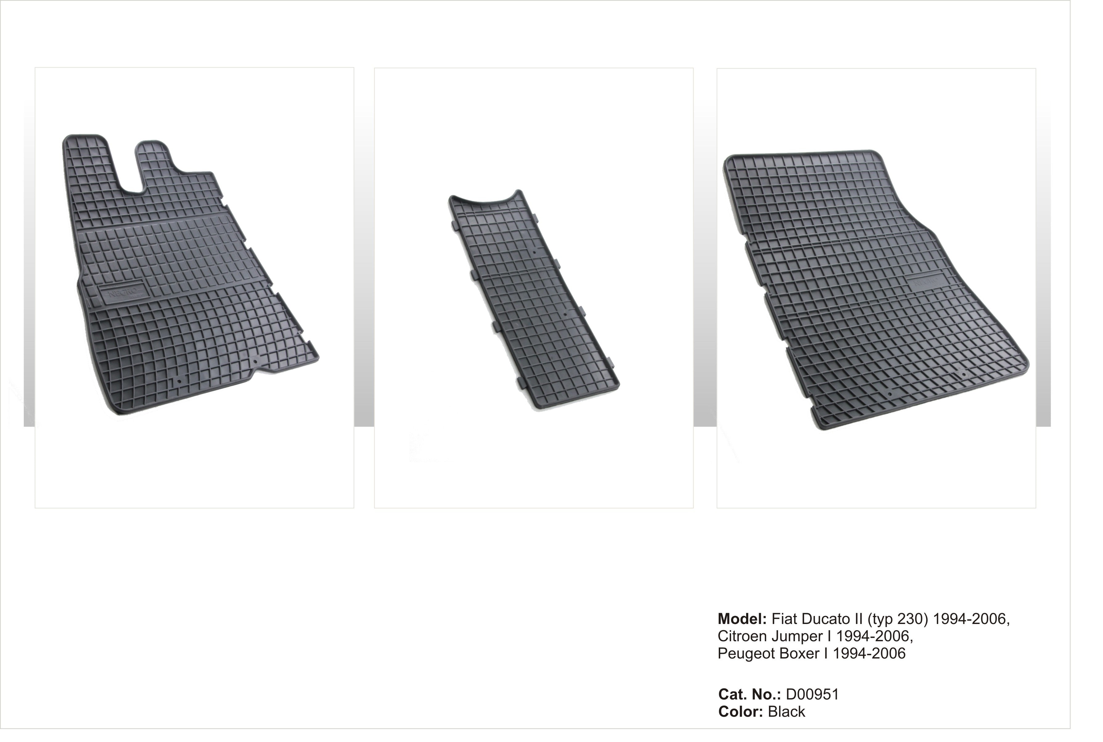 Rubbermatten Fiat Ducato Bestelwagen (1994-2006) - Frogum