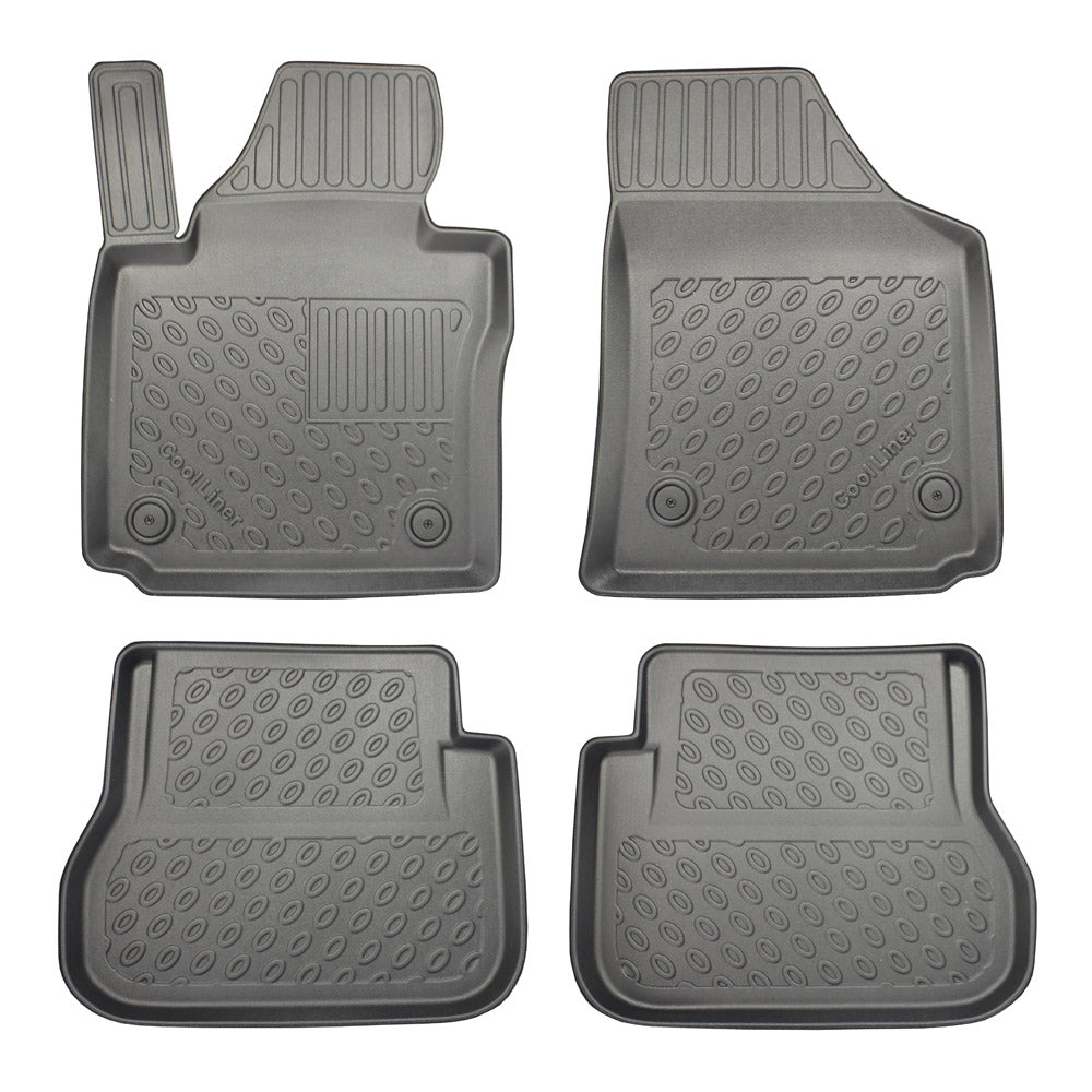 Rubbermatten Volkswagen Caddy Combi - Life mpv (2004-2015) - 3D Schaalmatten