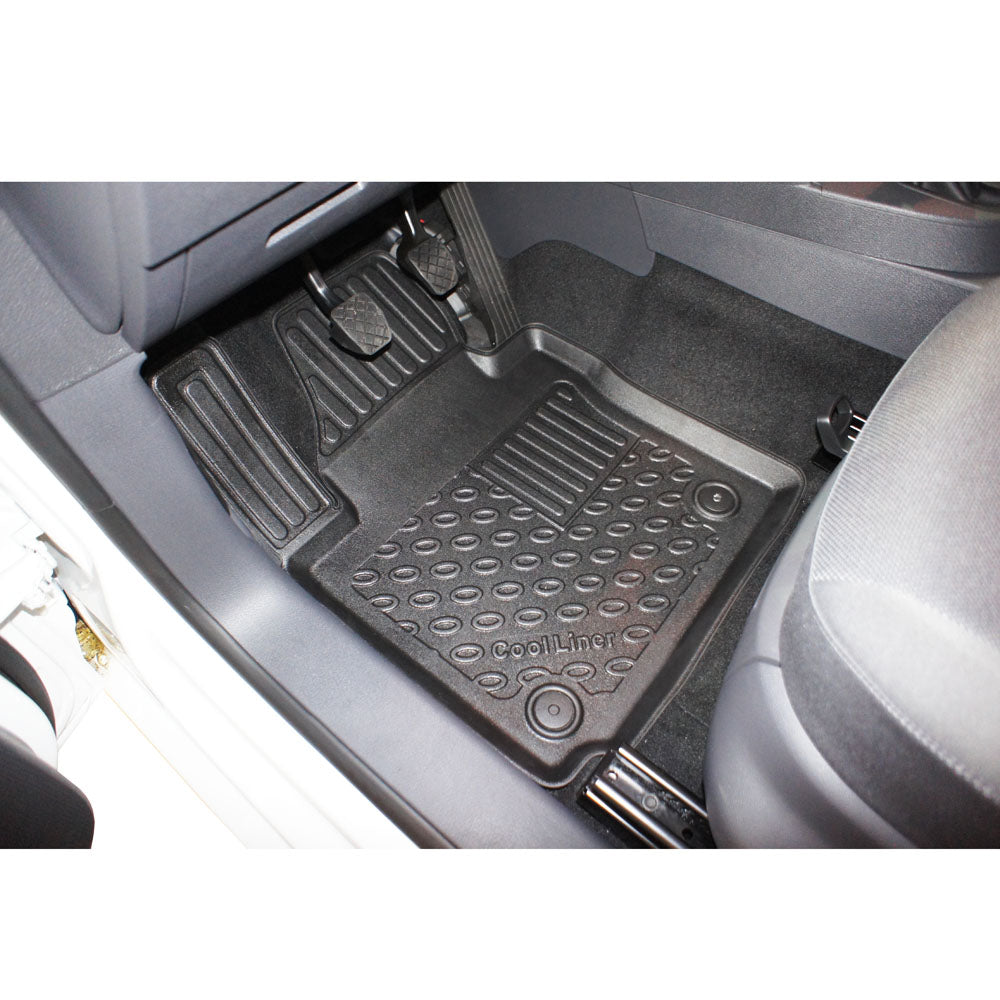 Rubbermatten Volkswagen Caddy Combi - Life mpv (2004-2015) - 3D Schaalmatten