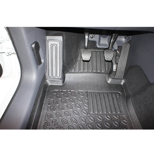 Rubbermatten Volkswagen Caddy Combi - Life mpv (2004-2015) - 3D Schaalmatten