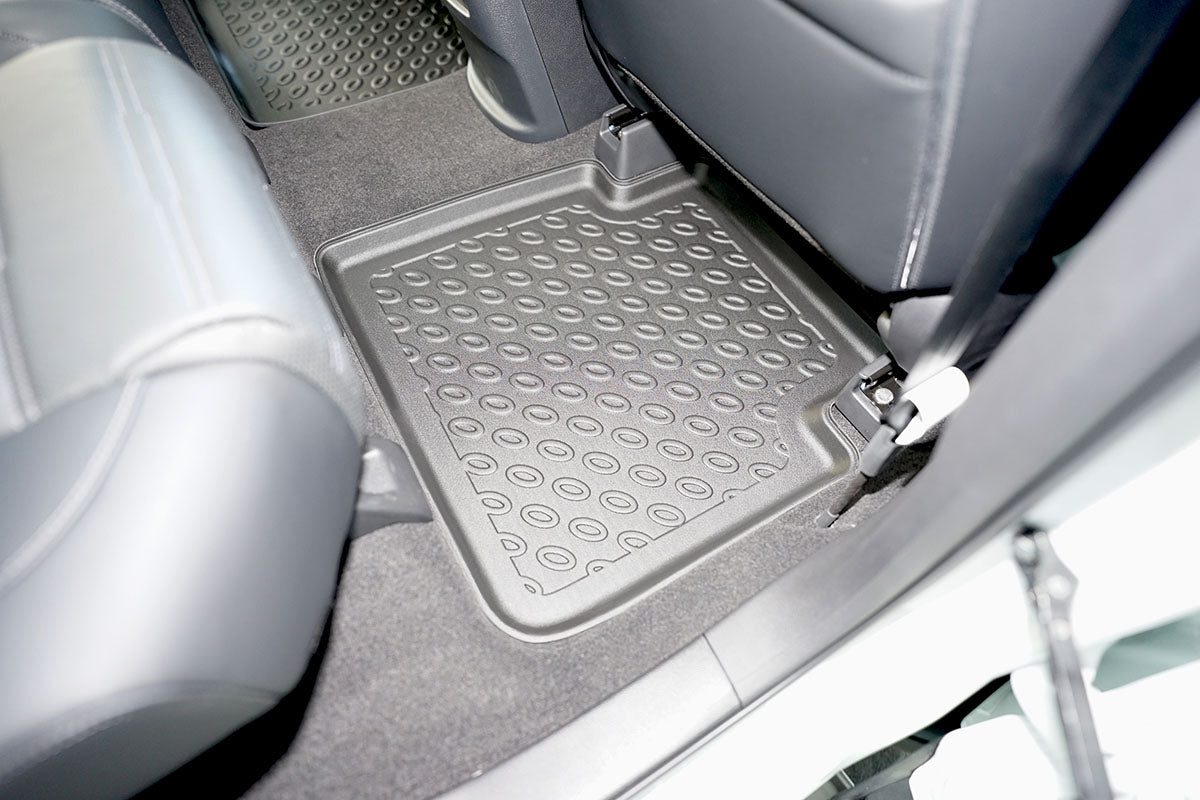 Schaalmatten Interieur - Honda CR-V (past ook in Hybrid e:HEV) 2018-heden (complete set voor de 1e en 2e zitrij) (complete set voor en achter) - Schaalmatten 3D