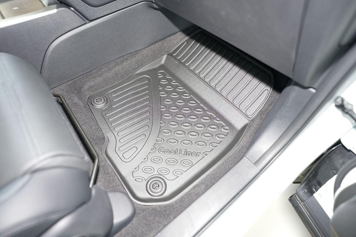 Schaalmatten Interieur - Honda CR-V (past ook in Hybrid e:HEV) 2018-heden (complete set voor de 1e en 2e zitrij) (complete set voor en achter) - Schaalmatten 3D