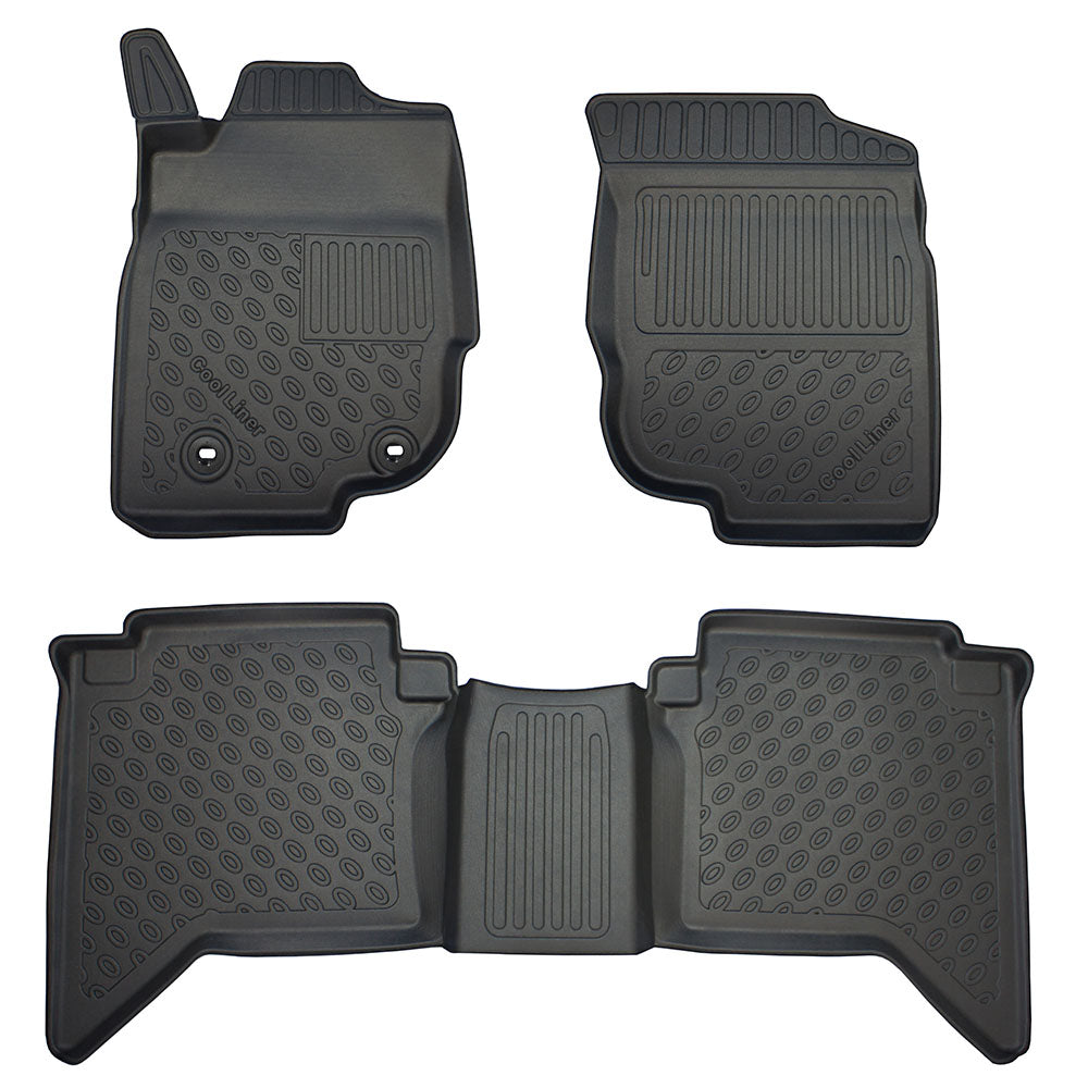 Rubbermatten Toyota Hi-Lux pick-up (2006-2016) - 3D Schaalmatten