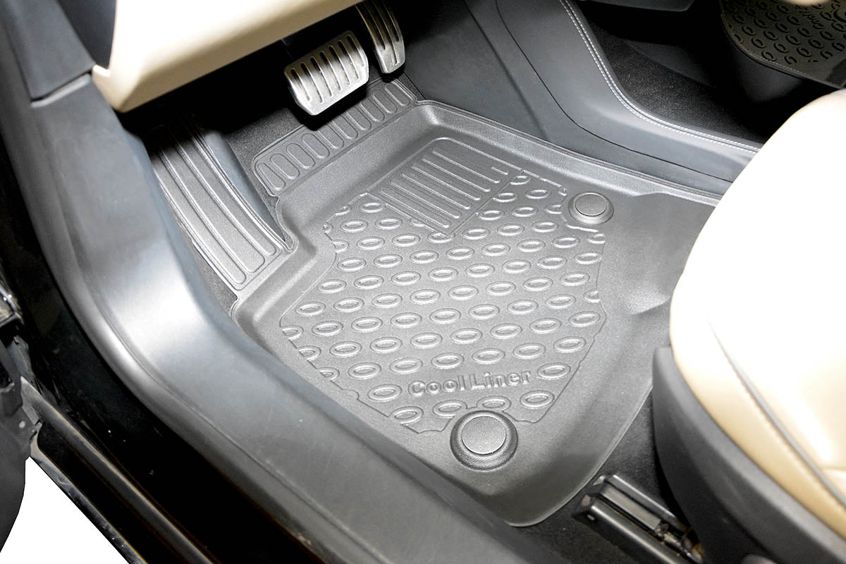 Rubbermatten Tesla Model S hatchback (2012-Heden) - 3D Schaalmatten