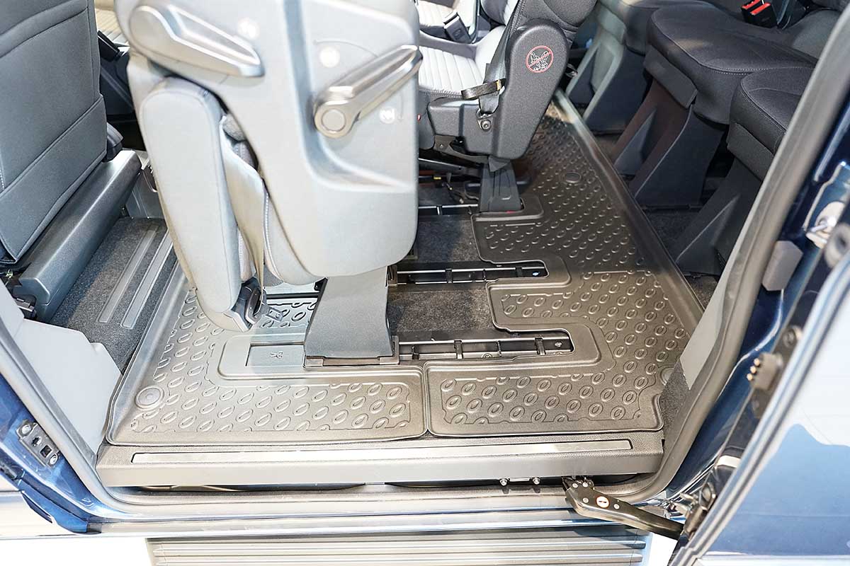 Rubbermatten Ford Tourneo Custom mpv (2013-2023) - 3D Schaalmatten