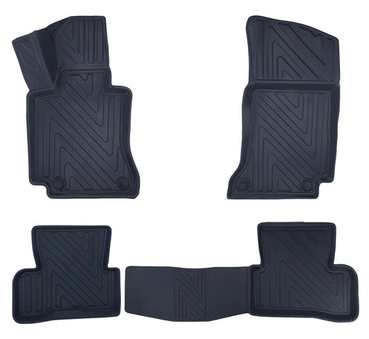 Rubbermatten Mercedes C-klasse W205 sedan (2014-2021) - Premium carbonlook