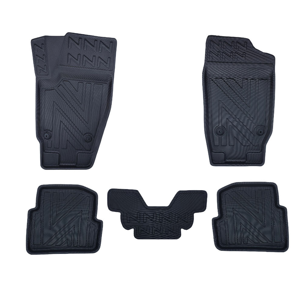 Rubbermatten Skoda Fabia hatchback (1999-2007) - Premium carbonlook