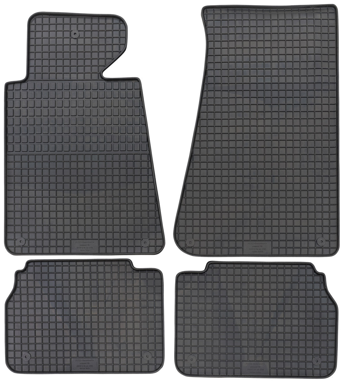 Rubbermatten BMW 5-serie E34 sedan (1988-1996) - Petex