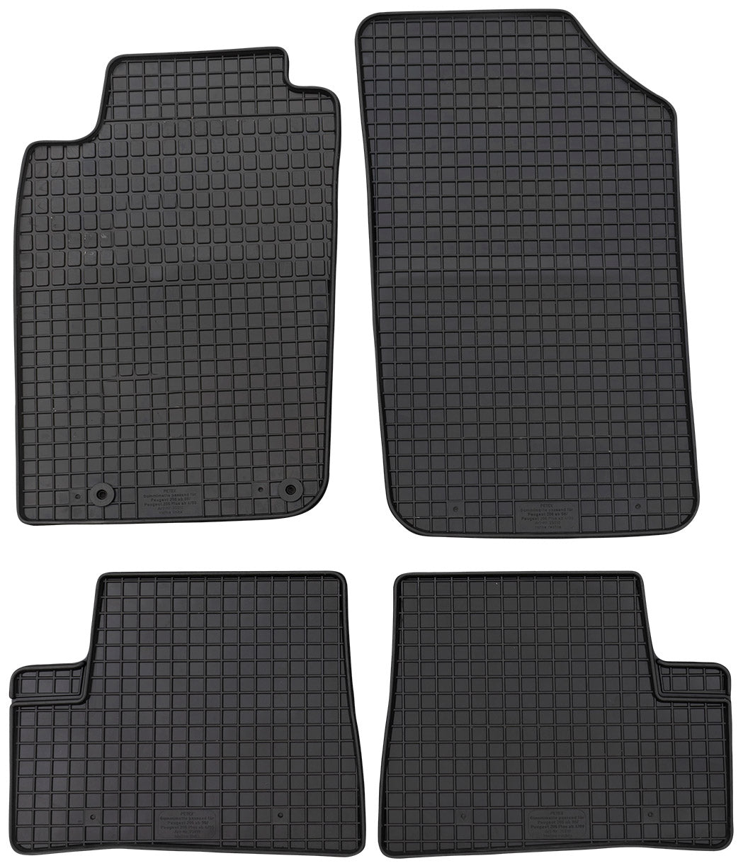 Rubbermatten Peugeot 206 hatchback (1998-2010) - Petex
