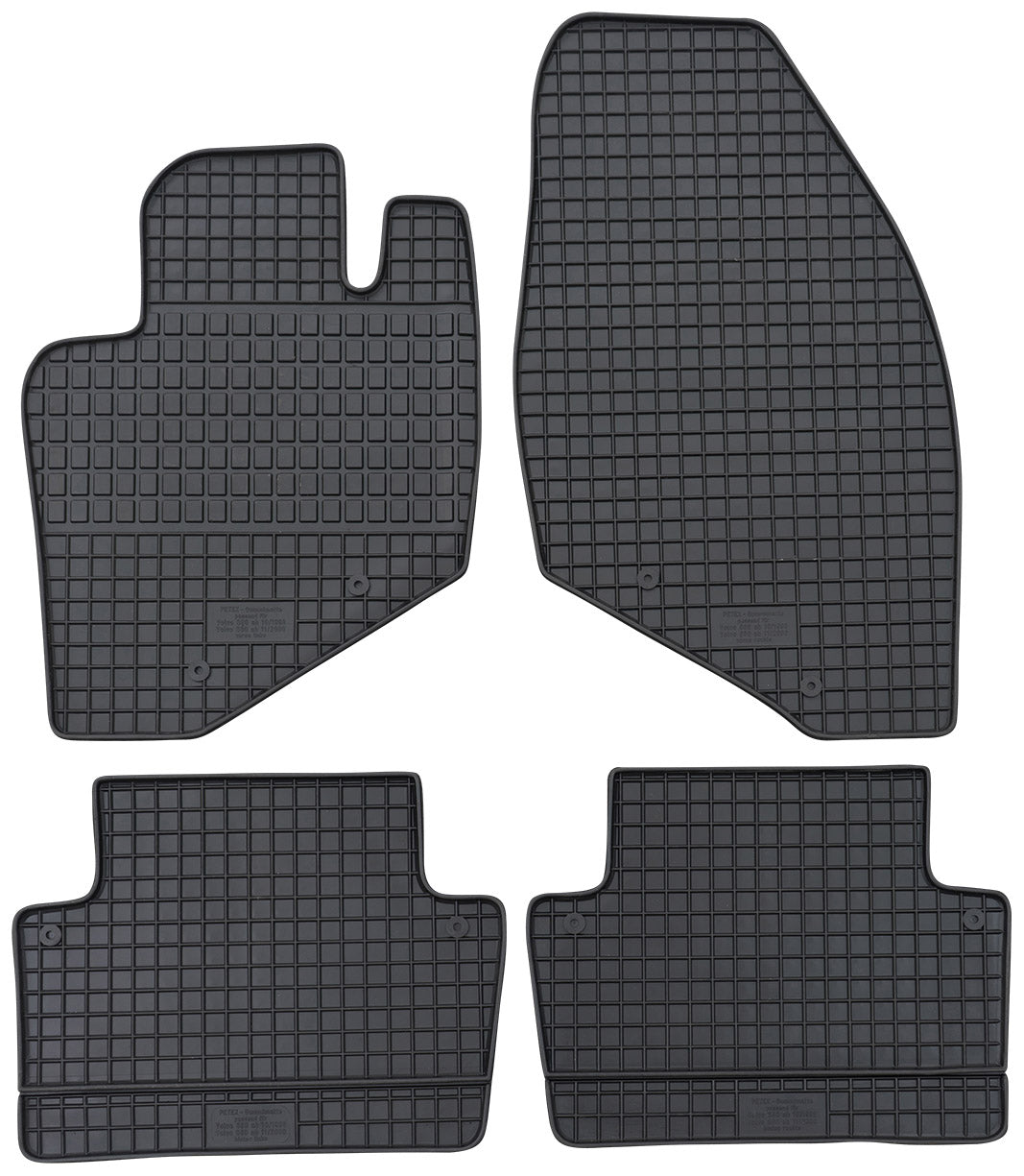 Rubbermatten Volvo S80 sedan (1998-2006) - Petex