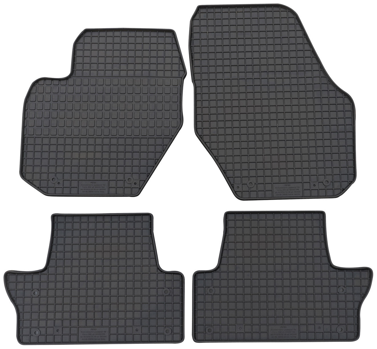 Rubbermatten Volvo S60 sedan (2010-2018) - Petex