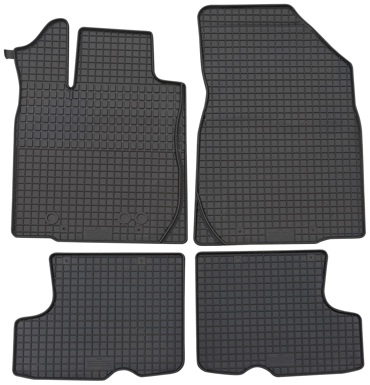 Rubbermatten Dacia Sandero hatchback (2012-2021) - Petex