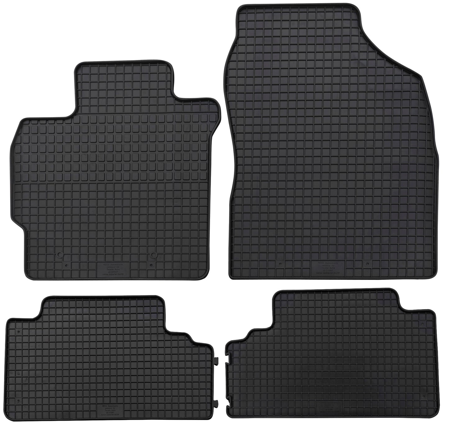 Rubbermatten Toyota Auris hatchback (2007-2012) - Petex