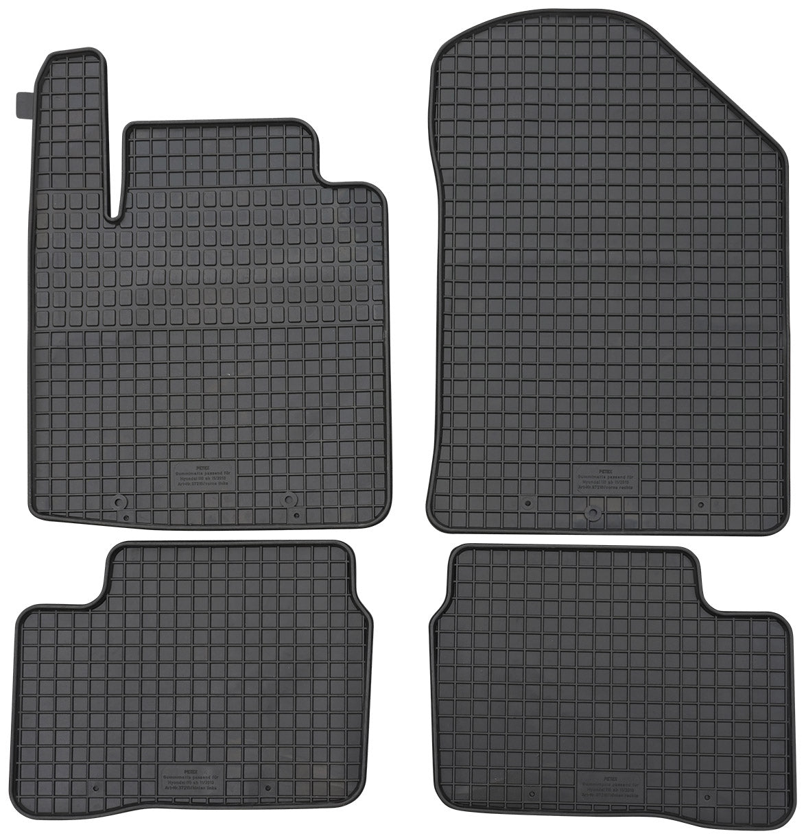 Rubbermatten Hyundai i10 hatchback (2014-2020) - Petex