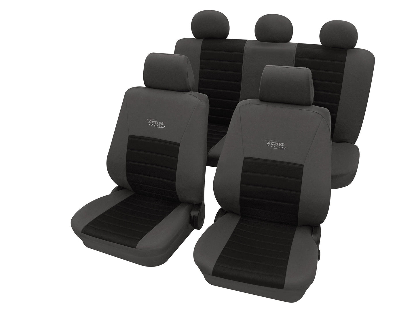 Autostoelhoezen - Active Sports - Zwart
