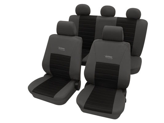 Autostoelhoezen - Active Sports - Zwart
