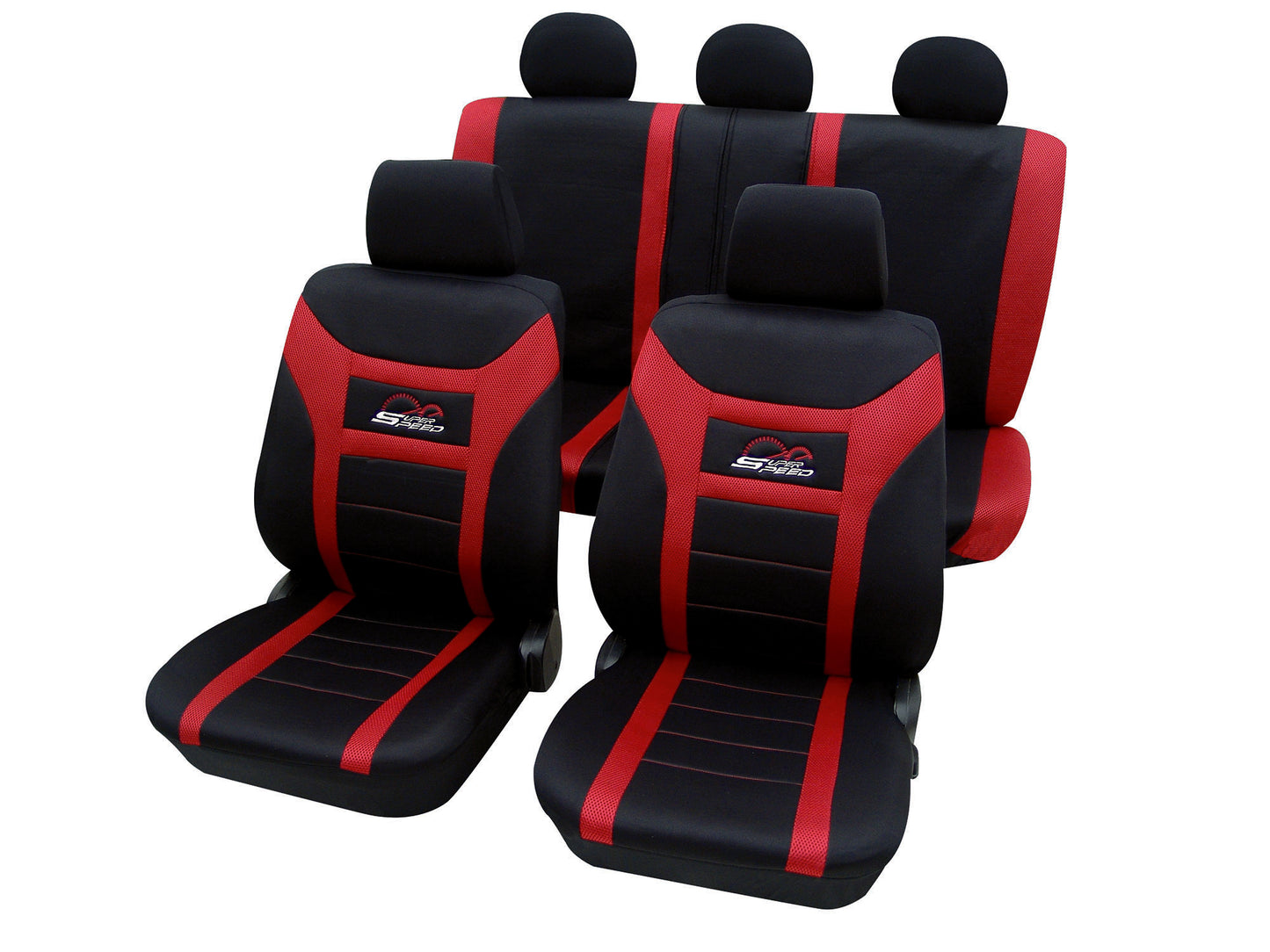 Autostoelhoezen - Super speed - Rood