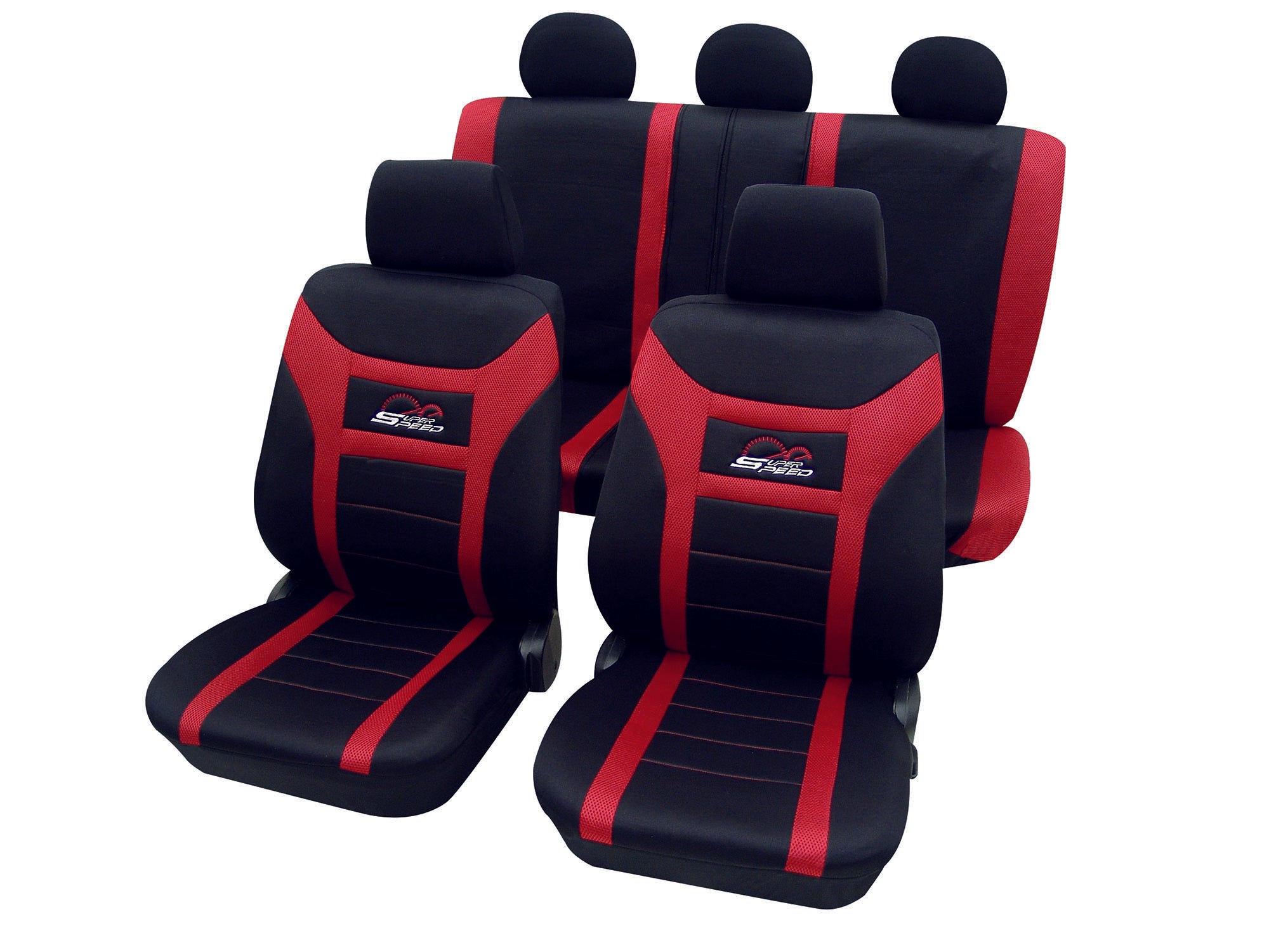 Autostoelhoezen - Super speed - Rood