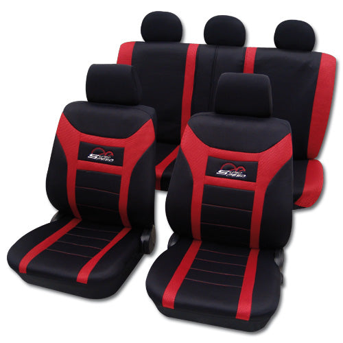 Autostoelhoezen - Super speed - Rood