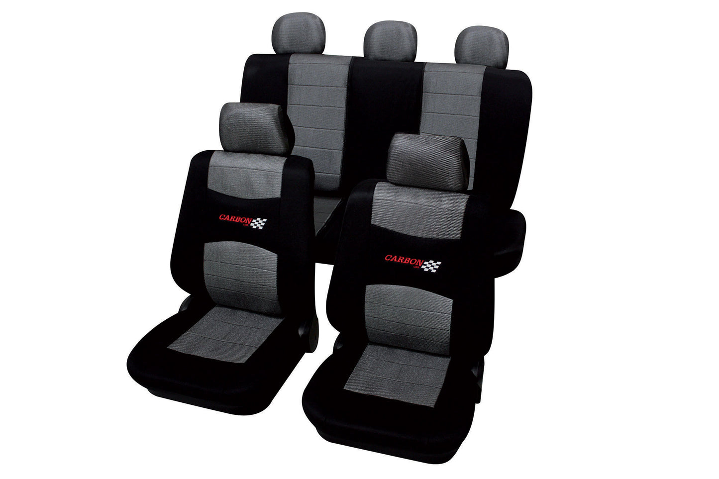 Autostoelhoezen - Carbon - Zwart