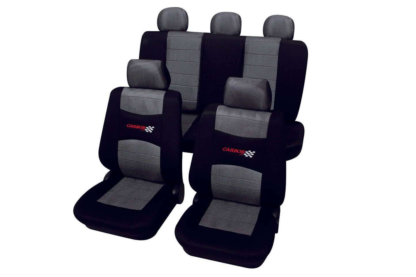Autostoelhoezen - Carbon - Zwart
