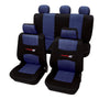 Autostoelhoezen - Carbon - Blauw