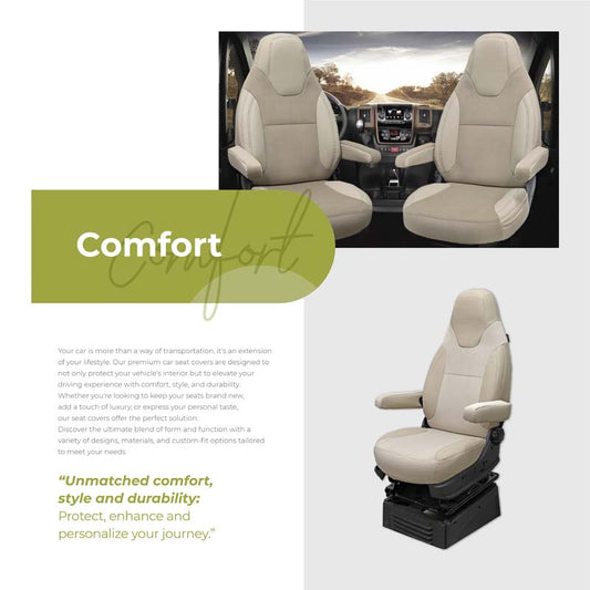 Pasvorm Stoelhoezen Fiat Ducato Camper (2006-Heden)