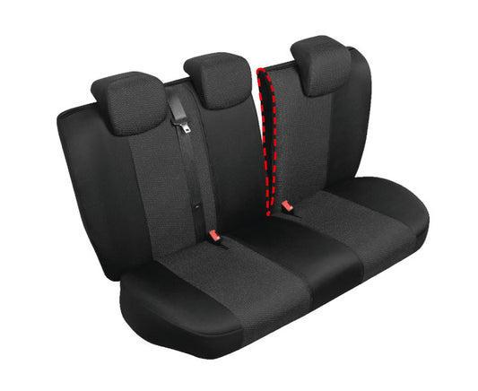 Autostoelhoezen - Ares - Maat: L-XL - Zwart